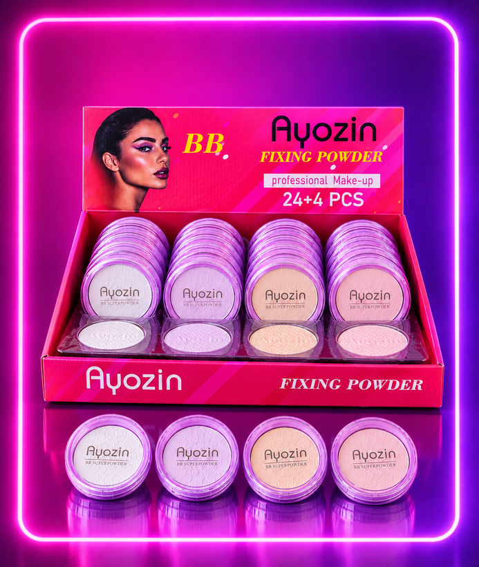 پودر فیکس 4 رنگ فشرده آیوذین AYOZIN